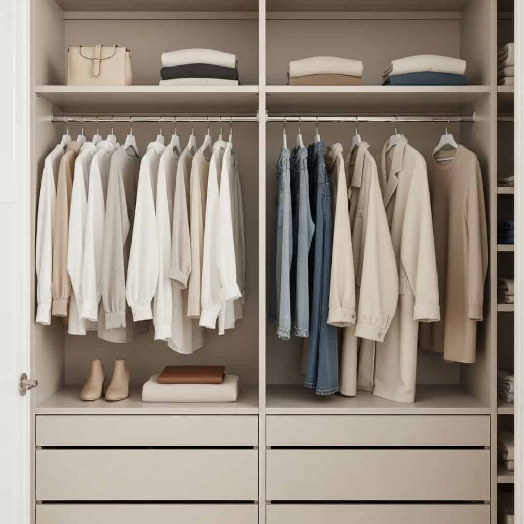 Wyzwanie szafa kapsułowa: Twój przewodnik po minimalistycznej garderobie