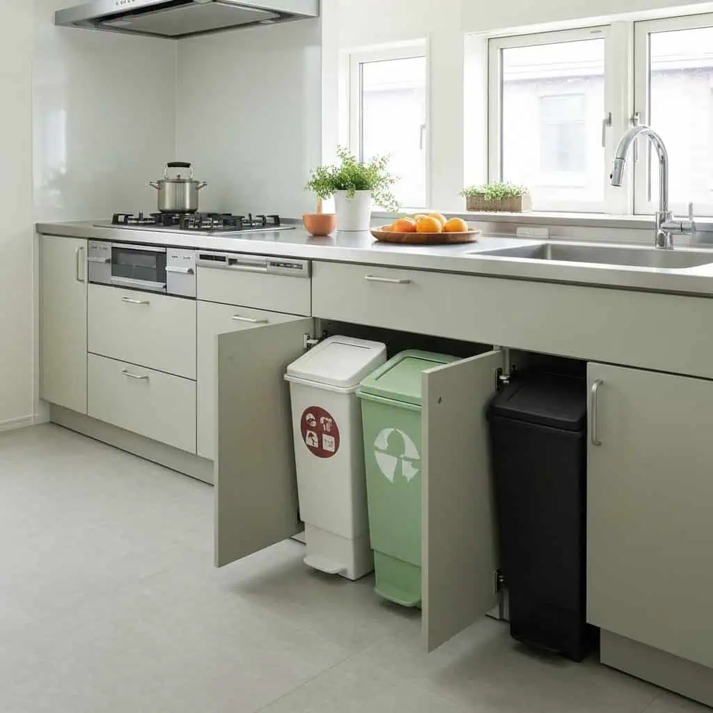 Jak ukryć kosz na śmieci w kuchni? Praktyczne rozwiązania